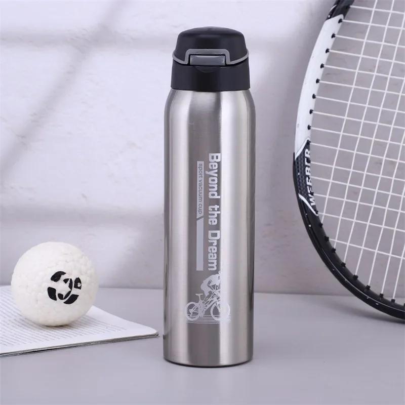 Garrafa de água de liga de alumínio, garrafa térmica de ciclismo, Warm Keeping Sports Cup, chaleira, 0.5L, 500ml - Image 1
