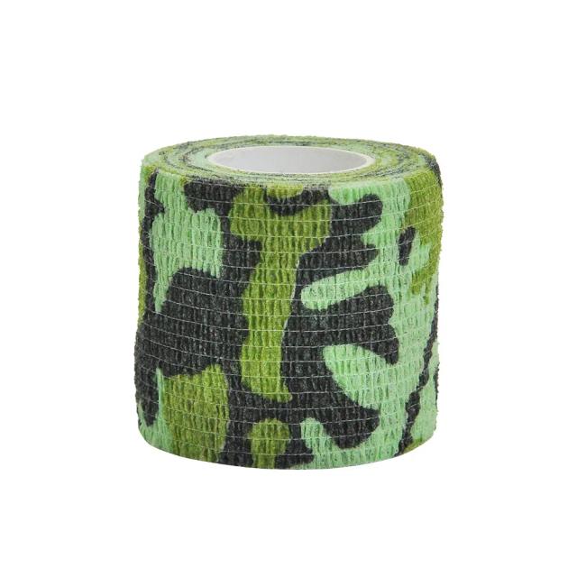 Fita Elástica Camuflada Impermeável para Caça - 10 Peças de Envoltório Durável e Auto-Adesivo