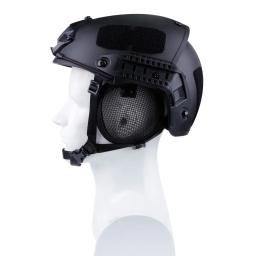 Tactical Steel Mesh Ear Protector para capacetes rápidos, Airsoft Field Equipment, Capa de proteção para a maioria dos capacetes - Image 2