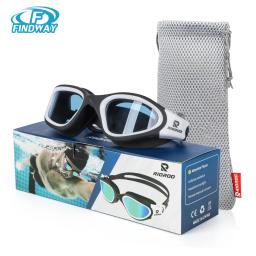 Adulto óculos de natação profissional anti-nevoeiro proteção uv das mulheres dos homens óculos de natação à prova dwaterproof água ajustável silicone inpool - Image 1