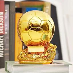 Estátua do troféu do futebol de resina, decoração interior e exterior, sem eletricidade necessária, 15 cm, 20 cm, 25cm - Image 1