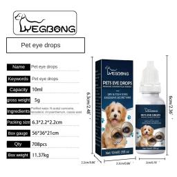 Colírio de estimação para gatos e cães, Remove marcas de lágrima, Alivia coceira ocular, limpeza suave, 10ml, 2023 - Image 6
