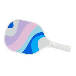 Raquete única bola pickle raquete, alça com nervuras duráveis, aperto almofada ergonômica, equipamento de treinamento Pickleball leve - Image 4