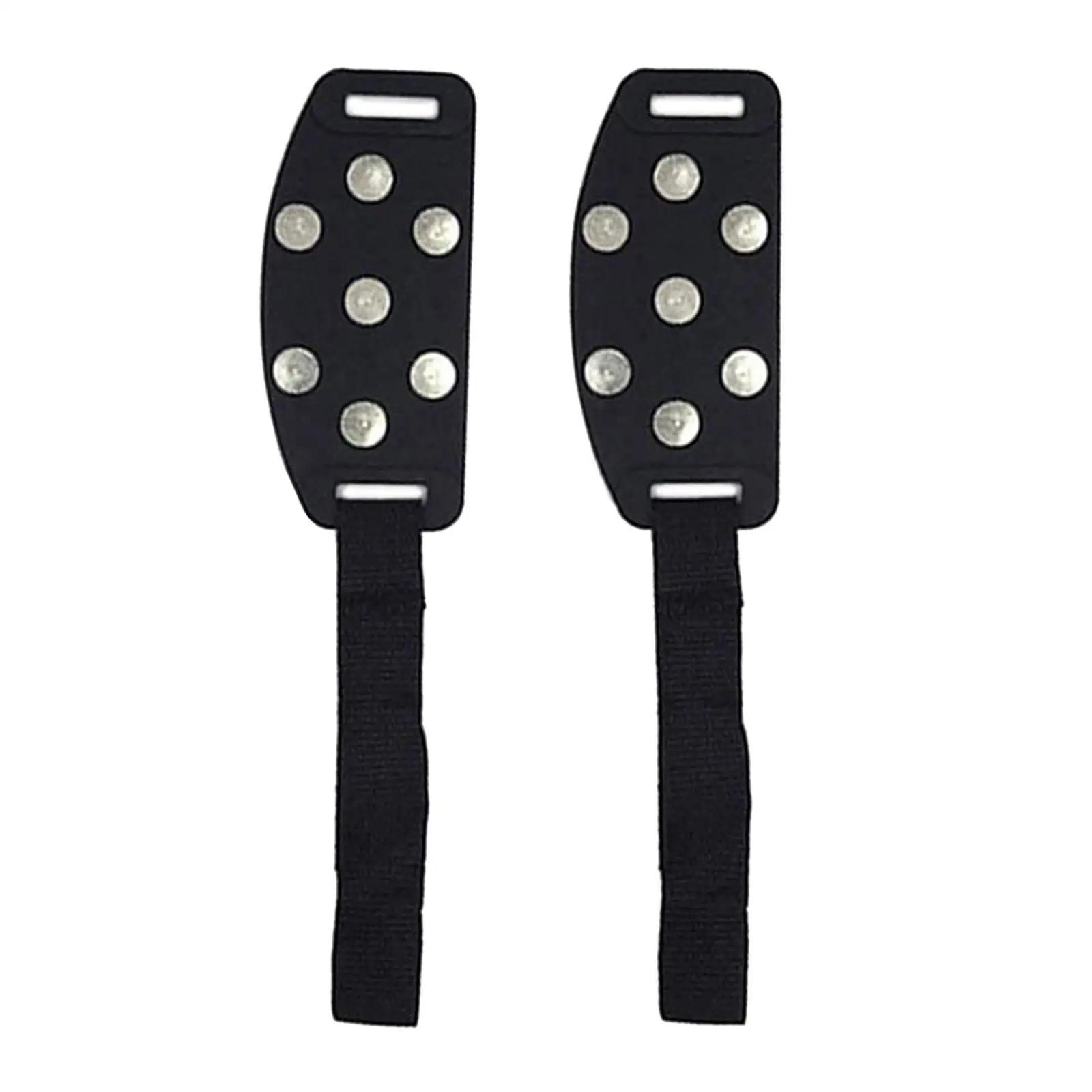 Grippers De Gelo Universal Para Sapatos, Capas De Sapatos, Spikes, Ice Cleats, 7 Garras De Parafuso Prisioneiro - Image 1