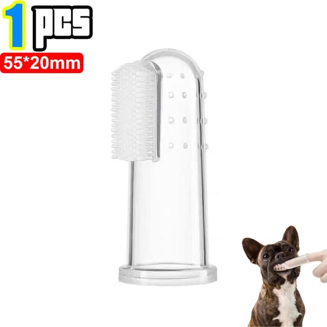 Escovas de Silicone para Pets: Cuidado Dental Suave para Cães e Gatos, Combate ao Mau Hálito e Tártaro