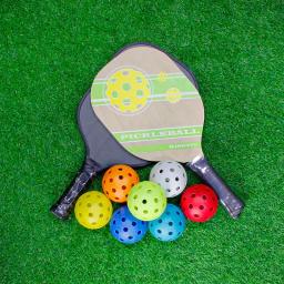 Pickleball luminoso para jogos e treinos noturnos, bola verde, brilho no escuro, bola de golfe colorida, 40 buracos, 74mm, 6pcs - Image 5