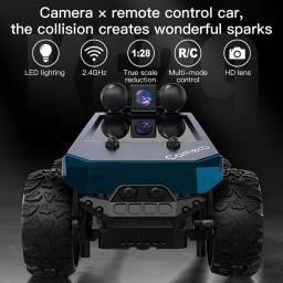 Kf29 1/28 2.4g wifi rc carro com câmera hd fpv primeira pessoa vista controle remoto dublê carro escalada veículos de corrida brinquedo crianças presentes - Image 1