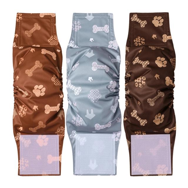 Calças Laváveis e Reutilizáveis para Cães Masculinos e Fraldas Sanitárias Menstruais Práticas para Pet