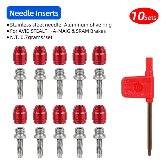 Kit Agulha de Óleo SRAM Avid Stealth-a-majig com Anel de Oliva 10 Unidades