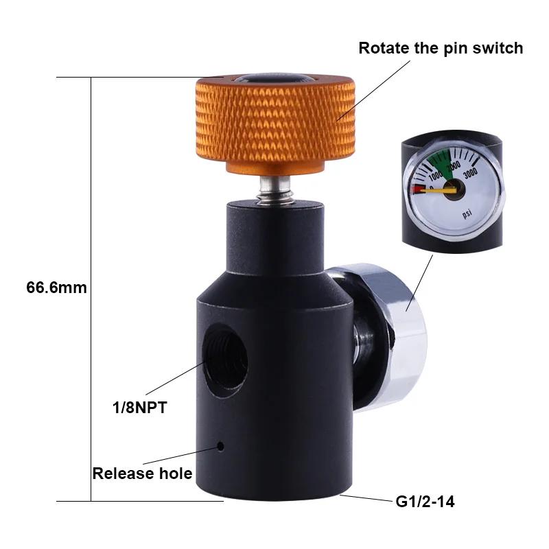 Paintball co2 adaptador de ar comprimido estação de enchimento remoto on/off asa hpa alta pressão tanque tester adaptador de testes - Image 1