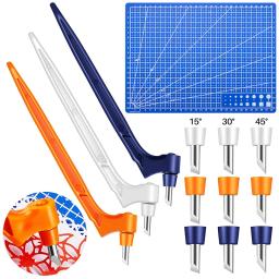 Artesanato De Corte Kit De Ferramentas Com Caneta De Corte, Lâmina Giratória De 360 Graus, DIY Cortes De Arte, 15 Lâminas, 30 Lâminas, 45 Graus Mat, 1Pc - Image 1