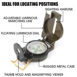 Professional Waterproof High Precision Compass, Gadget ao ar livre, Sports Caminhadas Montanhismo, Militar Exército Direção Guia Ferramenta - Image 5