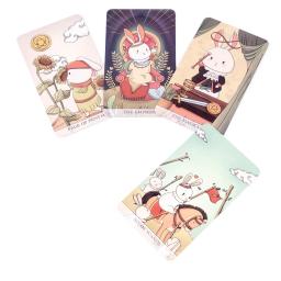 Jogo de cartas de tarô para menina adulta, novo, rider waite, coelho estrelado, koradji, decks - Image 2