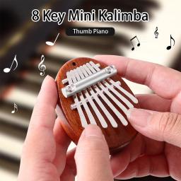 Mini piano de polegar de 8 teclas Kalimba, piano portátil, instrumento musical, presente para adultos e crianças - Image 4