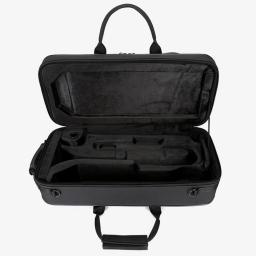 Saco de Trompete Impermeável Mochila Corpo Cruzado Ombros Alça bB Trompete Box Bags Latão Saco de Instrumento Caixa Dura Trombeta Capa Saco Cor preta 1200D Material de Nylon impermeável Portátil Bb Trompete Hard Case - Image 3