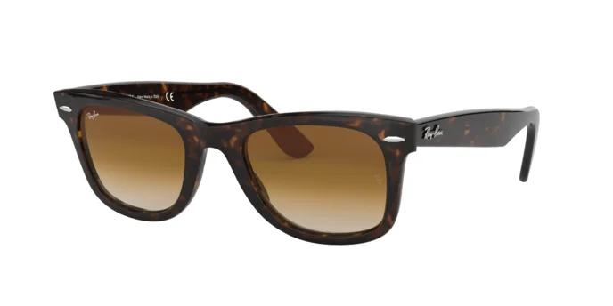 Óculos de sol quadrados RayBan Classic RB2140 WAYFARER originais, lentes de vidro, armação brilhante, proteção UV, óculos premium em caixa - Image 1