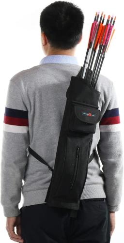 Ajustável tiro com arco seta aljava, suporte traseiro, mochila ombro para setas, adulto, juventude, caça, tiro, alvo - Image 5