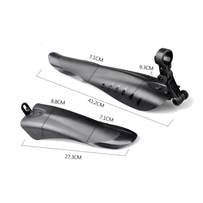 Bicicleta dianteira e traseira pára-lamas pneu, roda Fender, proteção contra respingos acessórios, estrada MTB bicicleta, preto, 20 ", 22", 24 ", 26", 2pcs - Image 1
