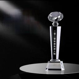 Diamante topos personalizado presente de negócios em branco cristal vidro acrílico prêmio troféu - Image 4