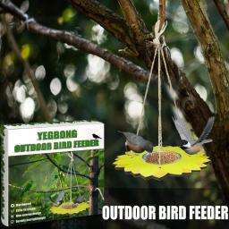 Pendurar enforcamentos Pássaro Alimentador, aves bebendo tigela, Quintal Decoração, Forma de Flor Alimentando Recipiente, Pássaro selvagem Pólo Alimentar, Pet Suprimentos - Image 3