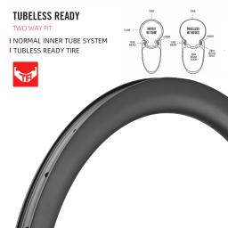 Ryet 700c aro de estrada de carbono 40/45/50/55mm profundidade 28mm clincher sem câmara pronto 24/24h freio a disco bicicleta rimset ciclismo peças - Image 3
