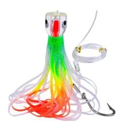 Polvo Saia Isca Trolling Lure com Water Hole, Equipamento de pesca, acessórios de pesca ao ar livre, durável e prático, 23x3cm, 9" - Image 3