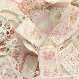 Vintage Material Papel Adesivos Combo Kit, Decor Scrapbooking, Lace Background, Colagem Álbum de Fotos, Lixo Diário DIY, 25Pcs - Image 2