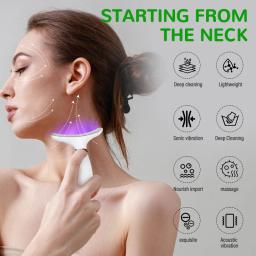 Pescoço e Face Beauty Device, Massagem de vibração para rosto e cuidados pessoais do pescoço, Skindion Home Use Beauty Device, Face Lifting Machine - Image 3
