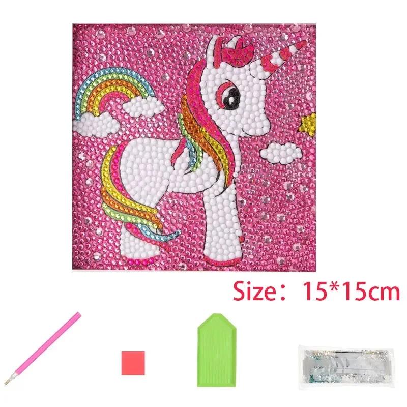 DIY Diamond Art Dots Kits de pintura para crianças, artesanato animal para meninas e meninos, 5D Diamond Gem, pintura por número, presentes de aniversário, brinquedos - Image 1