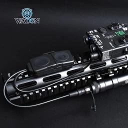 Wadsn tático peq 15 interruptor de luz laser botão duplo m300 m600 lanterna airsoft armas peças caber 20mm picatinny ferroviário - Image 3