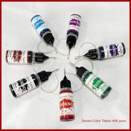 Pigmento de tinta para tatuagem com caixa, kits de arte corporal, tintas de beleza profissionais, maquiagem DIY, semipermanente, 7 cores - Image 4
