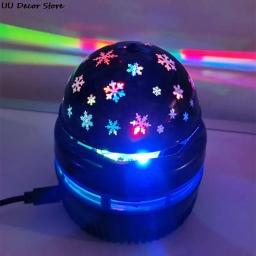 Disco Ball Light Projector com USB, DJ Projetor de Natal, Strobe Party Light, Música para carro, Home Party Mirror, LED USB Magic Spinning Laser Lamp - Image 2