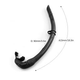 Snorkel dobrável de silicone com estojo compacto, tubo de respiração úmida para mergulho, mulheres e homens - Image 6