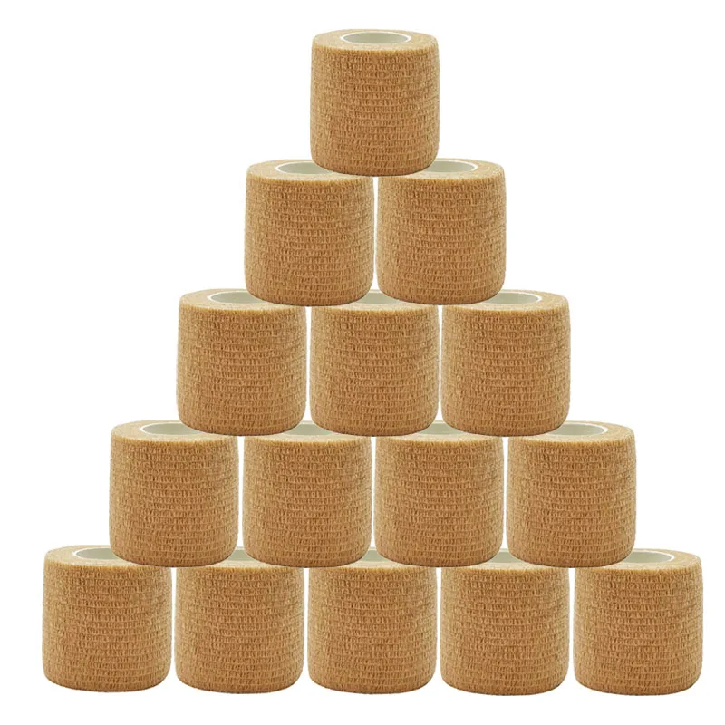15 pçs 2.5/5/7.5cm colorido esportes auto adesivo elástico respirável esportes envoltório fita para joelheiras dedo tornozelo ajuda kit pet ferramenta - Image 2