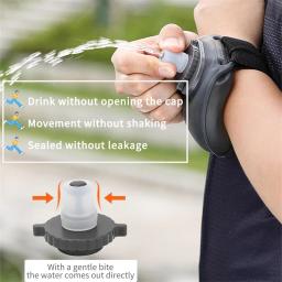 Garrafa de água portátil para corrida, ajustável, pequena garrafa esportiva, para esportes ao ar livre, ciclismo, maratona - Image 3