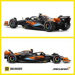 McLaren Racing Team Diecast Carro de brinquedo metálico F1 MCL60 2023, Modelo de veículo miniatura de carro, Free Wheels Collection, Presente para menino, 1:24, CCA, 1:24 - Image 5