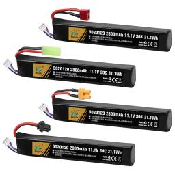 Pistola de água airsoft lipo bateria e carregador 3s 11.1v 2800mah pequeno tamiya plug para airsoft bb pistola de ar brinquedos elétricos armas peças - Image 6
