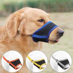 Ajustável anti-latindo focinho do cão, Anti-mordendo malha, respirável macio pet boca focinhos, cintas de cachorro, Doggie Suprimentos - Image 1