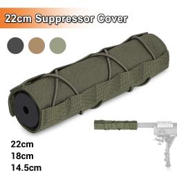 Capa Protetora Silenciadora de Airsoft Tactical, Caso de Camuflagem, Caça e Tiro Supressor, 22 cm, 18 cm, 14 cm, 5cm - Image 1