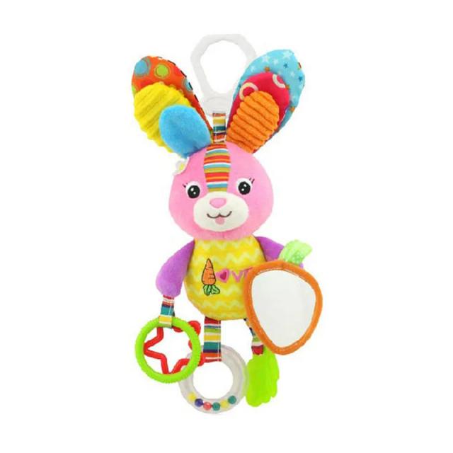 Chocalho de Pelúcia Zebra Macia para Bebê - Desenvolvimento Infantil com Mordedor