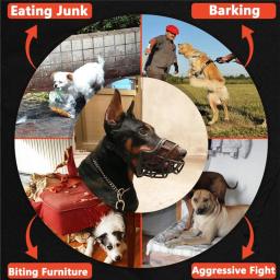 Ajustável respirável Silicone Pet Dog Focinho, Anti-morder, Mastigar, Barking Basket Muzzles, Mouse Mask, pequeno, médio, cães grandes - Image 5