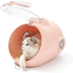 Bolsa de transporte para gato e cachorro, bolsa de viagem de grande capacidade respirável de astronauta para gatos, filhotes e gatos, com cápsula dupla, para carregar animais de estimação - Image 1