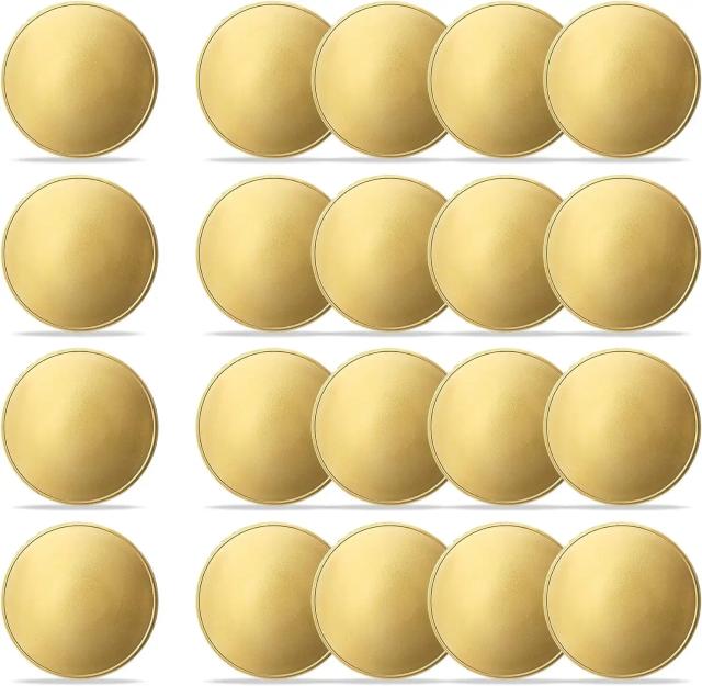 Moedas de Desafio em Branco 40mm Latão com Caixa Acrílica - Kit 10/20 Peças
