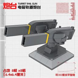 Diy moc bloco de construção de partículas moc montado até a instalação exterior radar foguete lançador gnaku bateria módulo robô - Image 6