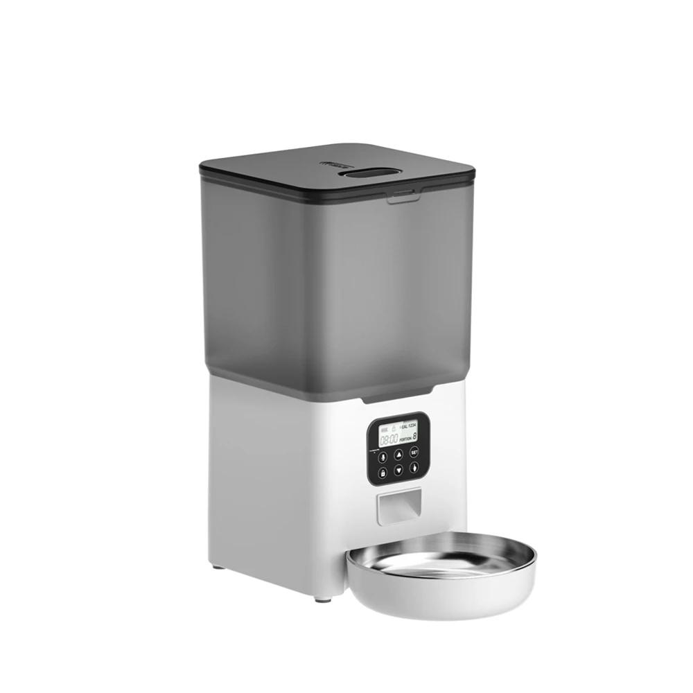 Alimentador automático para cães e gatos, grande capacidade, lento inteligente, distribuidor de alimentos, tigela de alimentação, suprimentos visível celeiro, 6L - Image 6