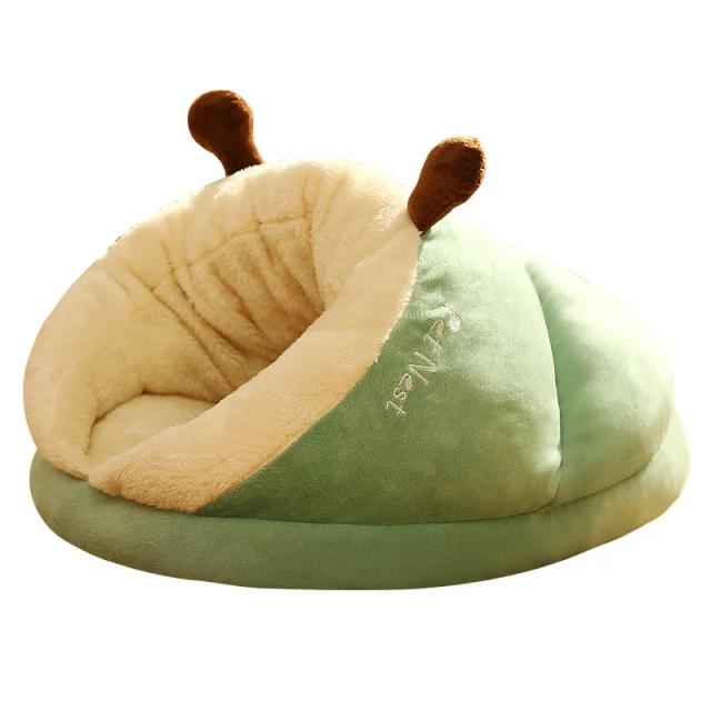 Cama Aconchegante para Animais de Estimação: Caverna Quente para Gatos e Ninho Confortável para Cães Pequenos no Inverno