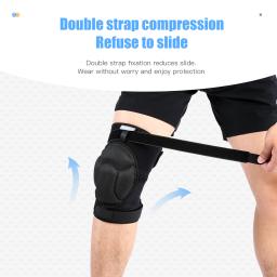 Espessamento Anti Colisão Joelheiras, Strap Proteção Pressão, Voleibol Joelheira, Extreme Sports, Elasticidade Apoio do Joelho - Image 2
