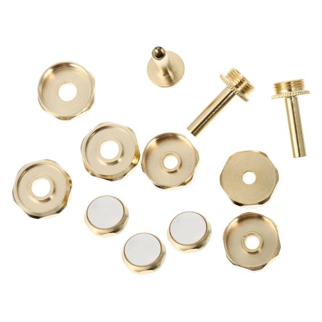 Botões de dedo trompete de cobre, ferramentas, acessórios de pistão, tampas de válvula, reparo inferior, instrumento musical de latão