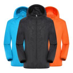 Casaco de chuva para acampamento, unissex, corta-vento, mulheres, homens, jaqueta à prova d'água, roupas de proteção solar, trekking, pesca, jaqueta corta-vento - Image 1