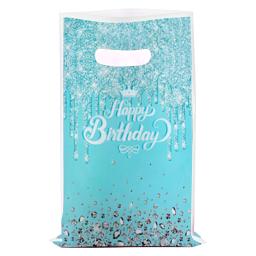 Saco de presente plástico para festa de aniversário, embalagem Popp Pearlescent, caixa de presente de doces infantis, embalagem de banquete, 10-50pcs por lote - Image 5